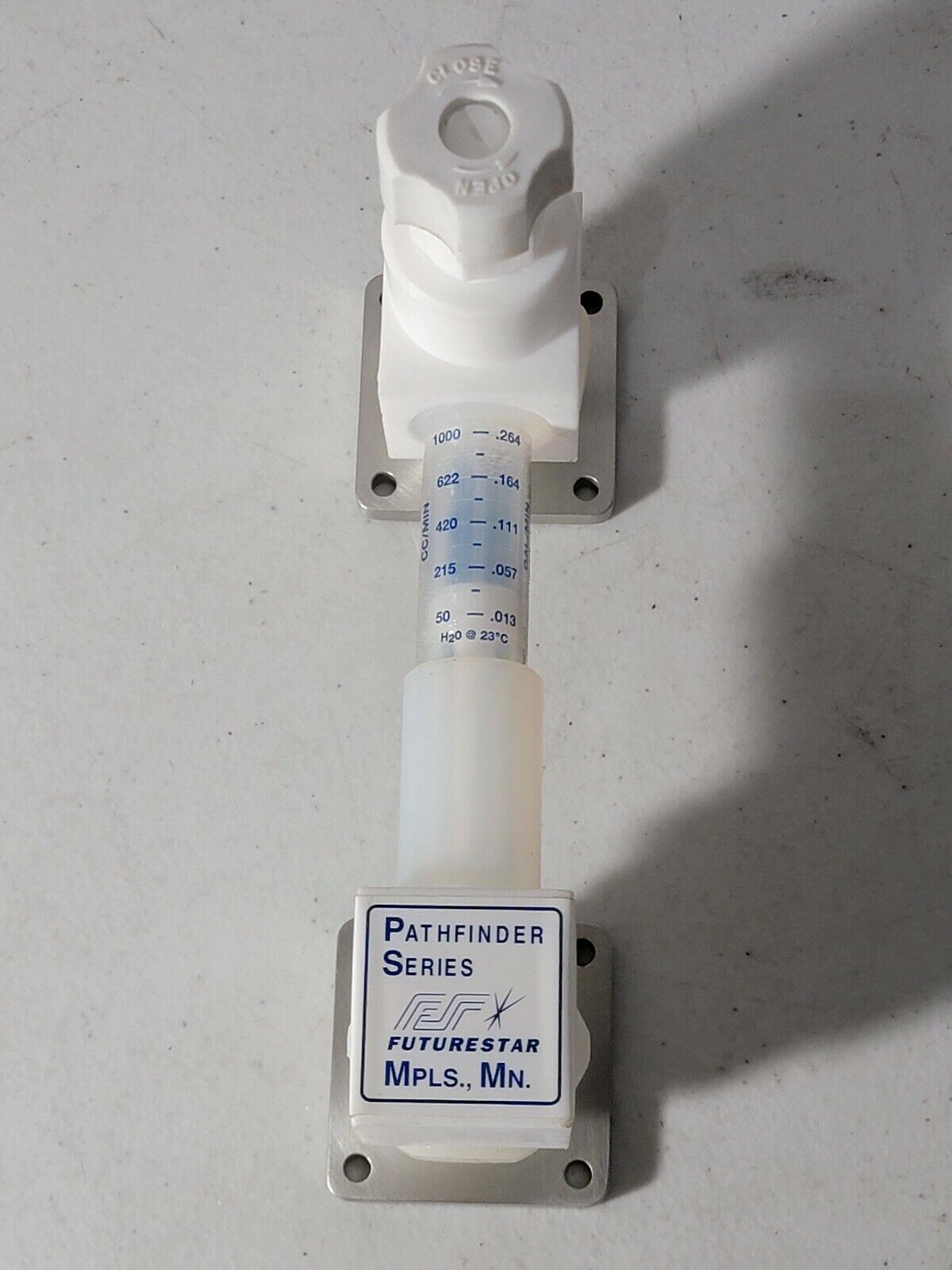Futurestar Pathfinder Teflon Flowmeter 100-01000-38 PF 1000 CC/Min High Purity