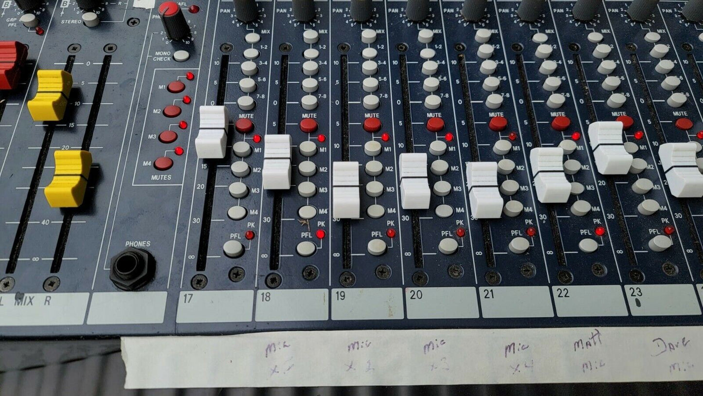 Soundcraft Harman Pro Audio 8-Bus Live 8 Mixer Console w/ DPS3 Power Supply