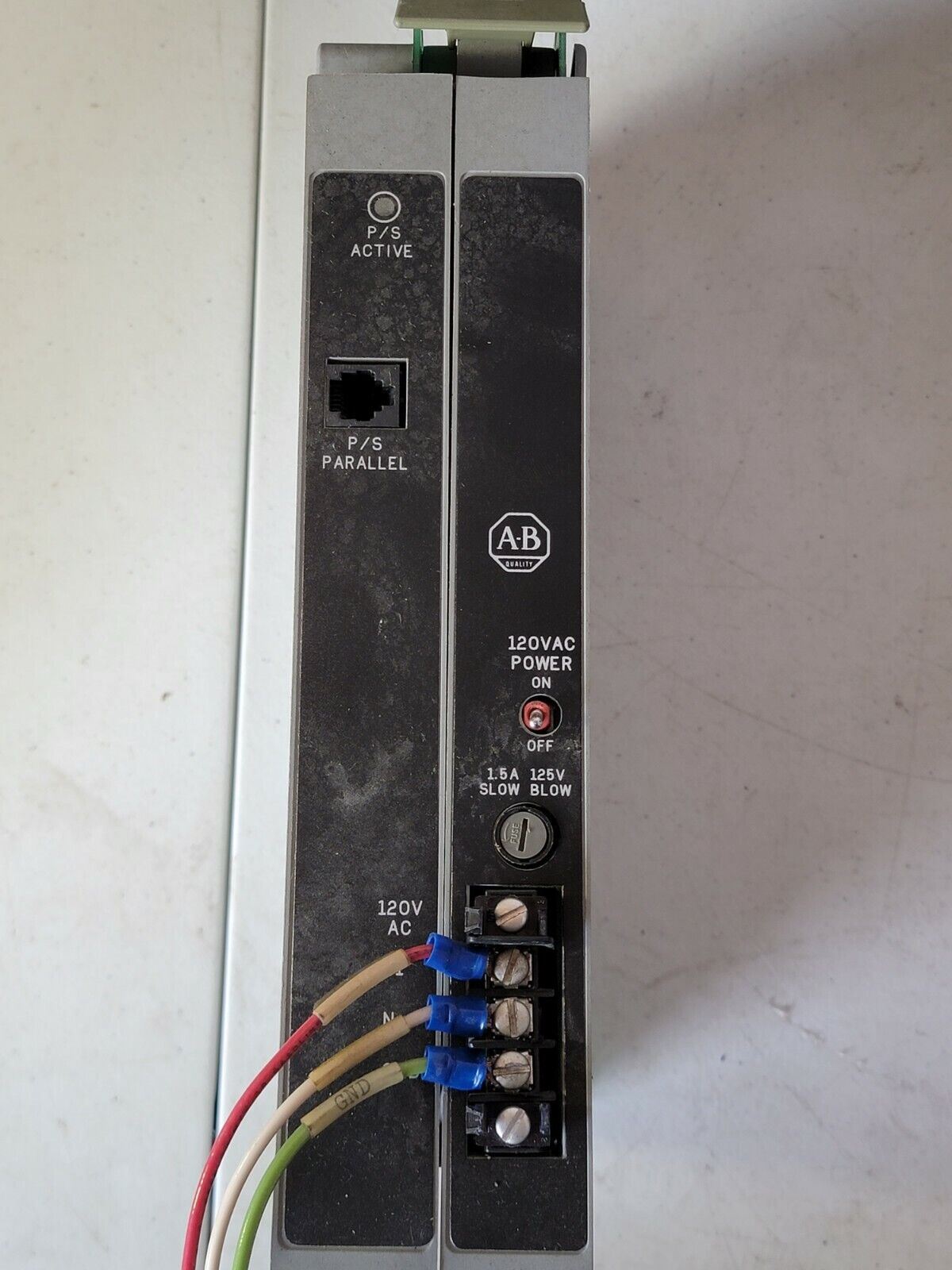 Allen Bradley 1771-P4 120V AC Power Supply MDL Input Power 105VA