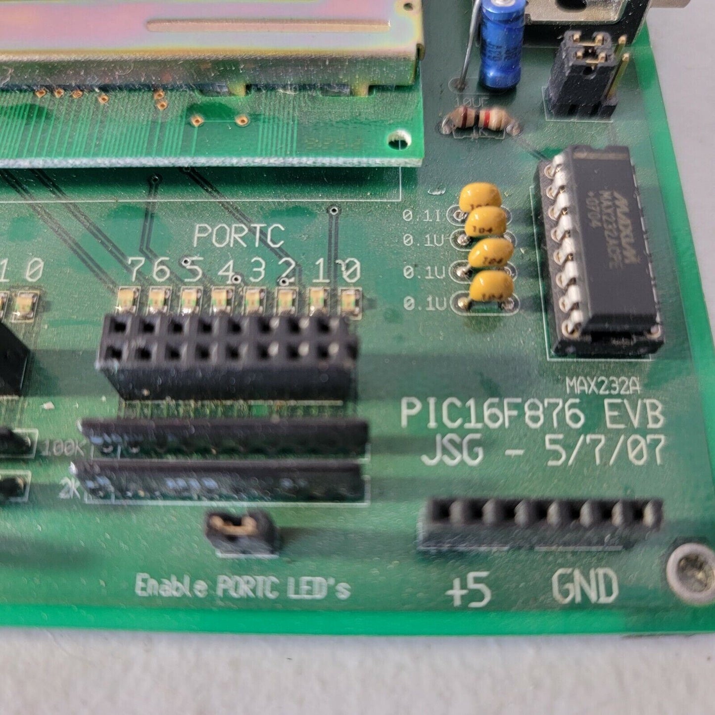 PIC16F876 EVB PIC Evaluation Development Board JSG PIC18F2620 w/ Screen