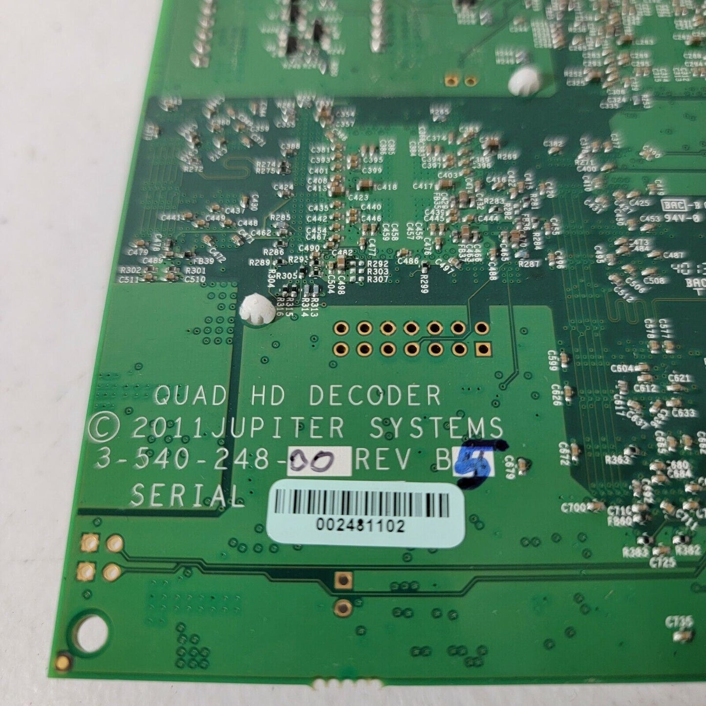Jupiter QUAD IP HD DECODER Card 3-540-248 QHD248
