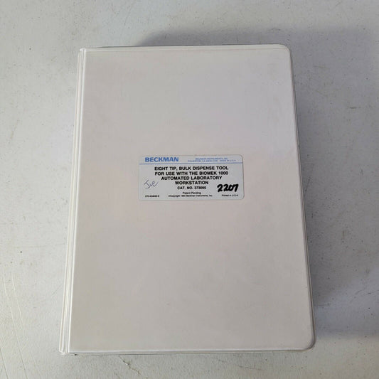 Beckman Eight Needle Tip Bulk Dispense Tool Biomek 1000 PN 373095 270-454848-B
