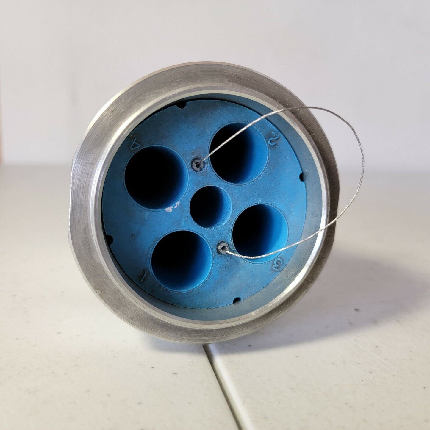 IEC 3224 286g Centrifuge Rotor Bucket w/ Blue Test Tube Inserts