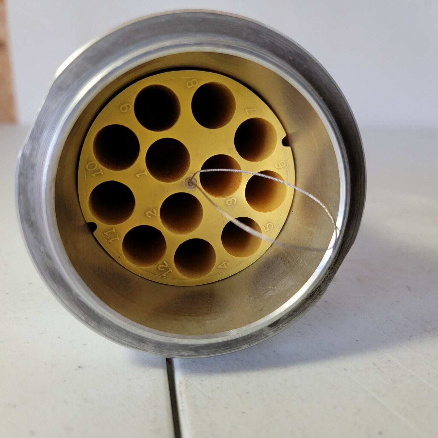 IEC 3224 286g Centrifuge Rotor Bucket w/ Yellow Test Tube Inserts