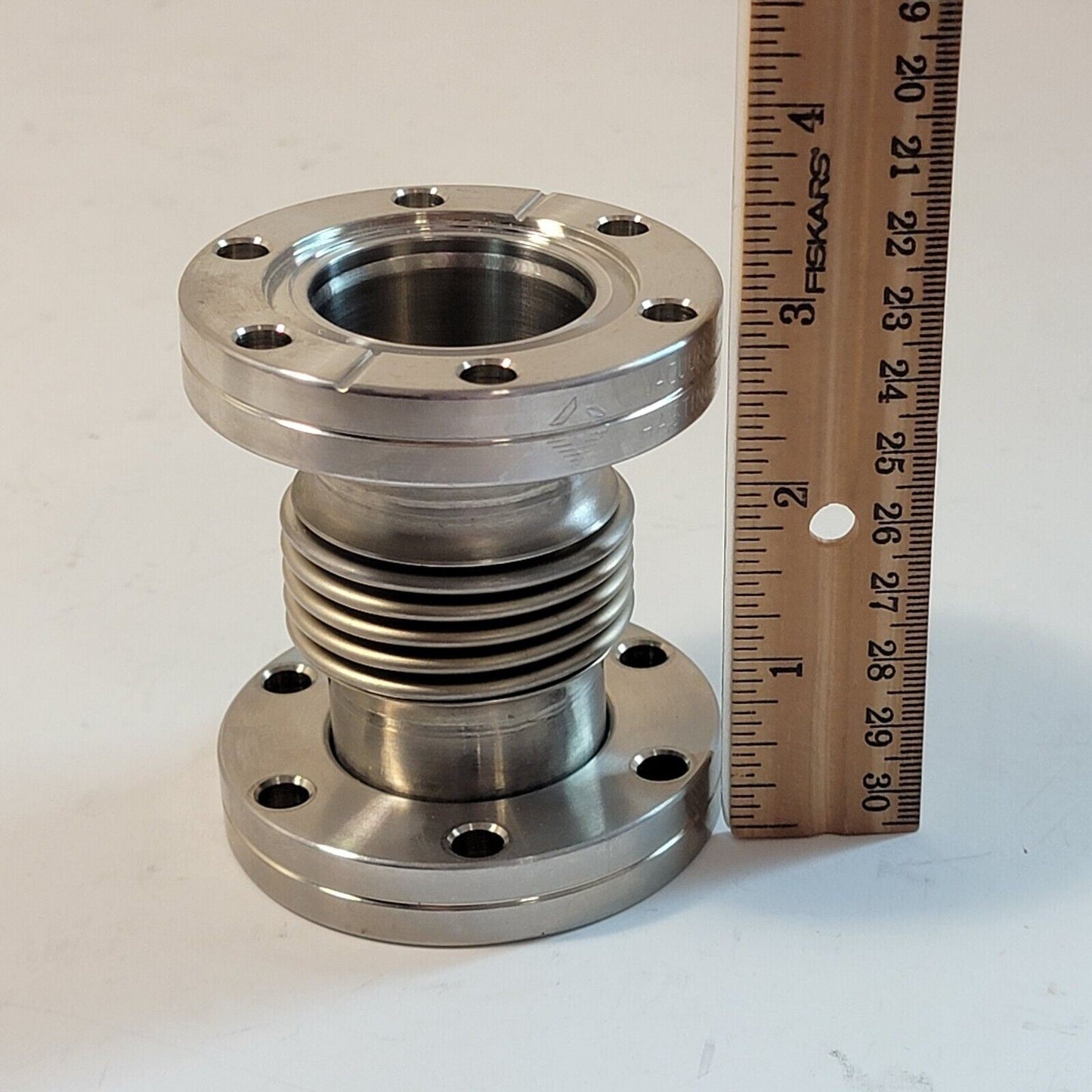 Hastings 2.75" DN35CF-DN40CF Conflat Metal Flex Bellows 3" Long High Vacuum