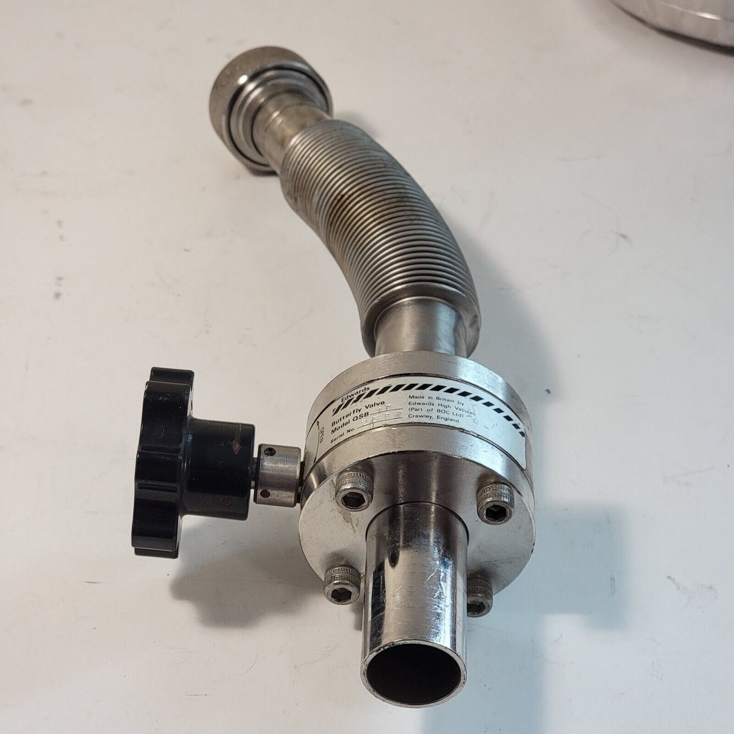 Edwards Quarter Swing Butterfly Valve QSB 1B With 1" UltraTorr Fitting