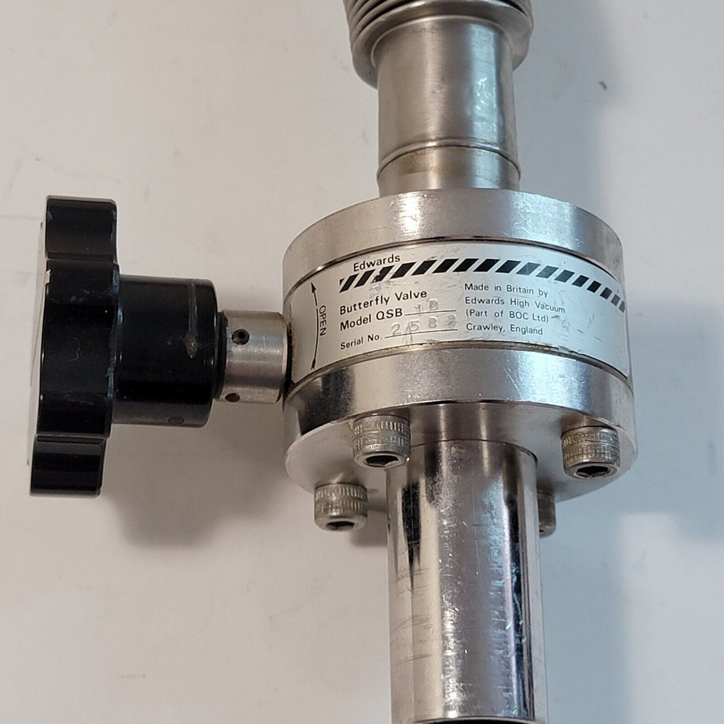Edwards Quarter Swing Butterfly Valve QSB 1B With 1" UltraTorr Fitting
