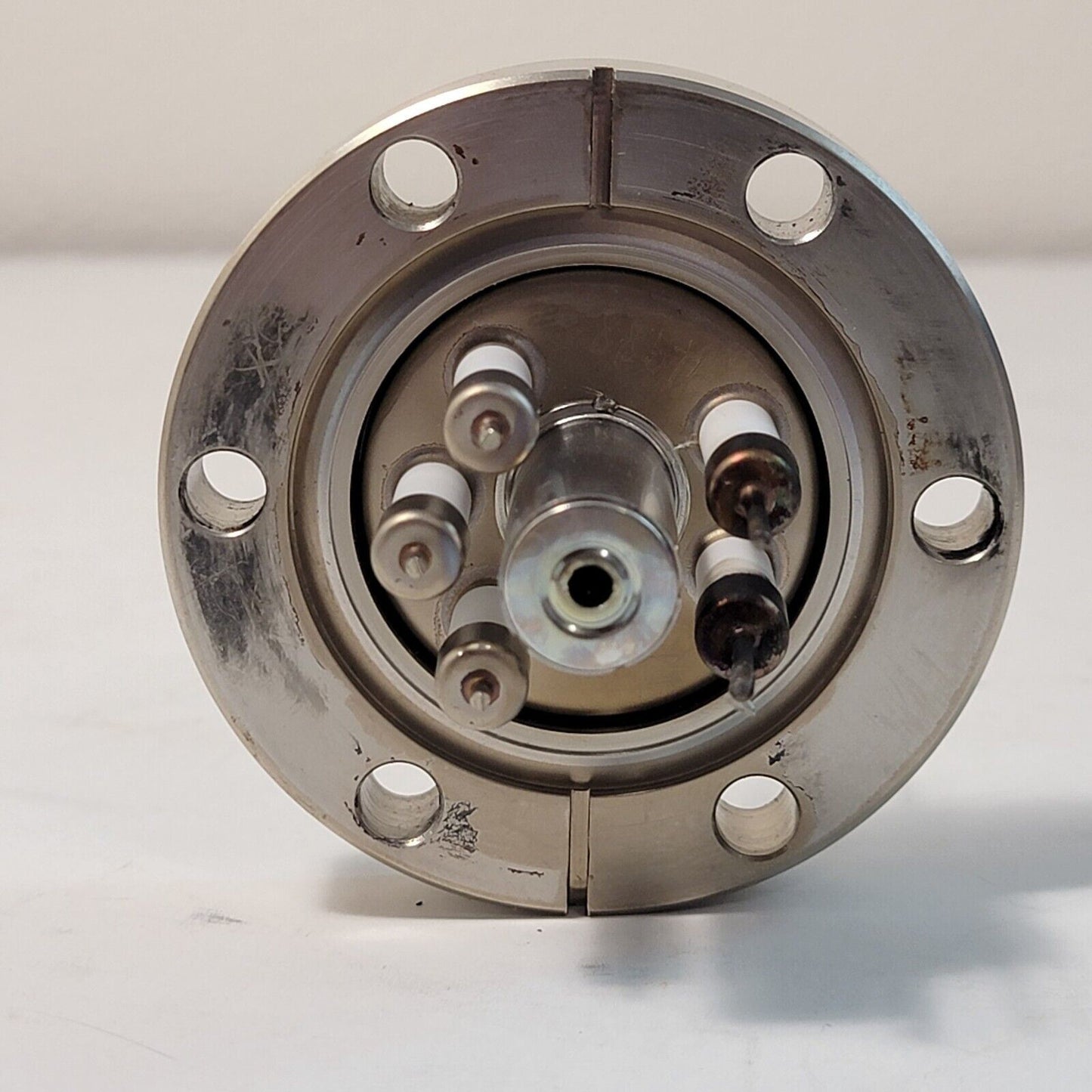 2.75" DN35CF-DN40CF Conflat Ion Gauge Base Blank Flange Electrical Feedthrough
