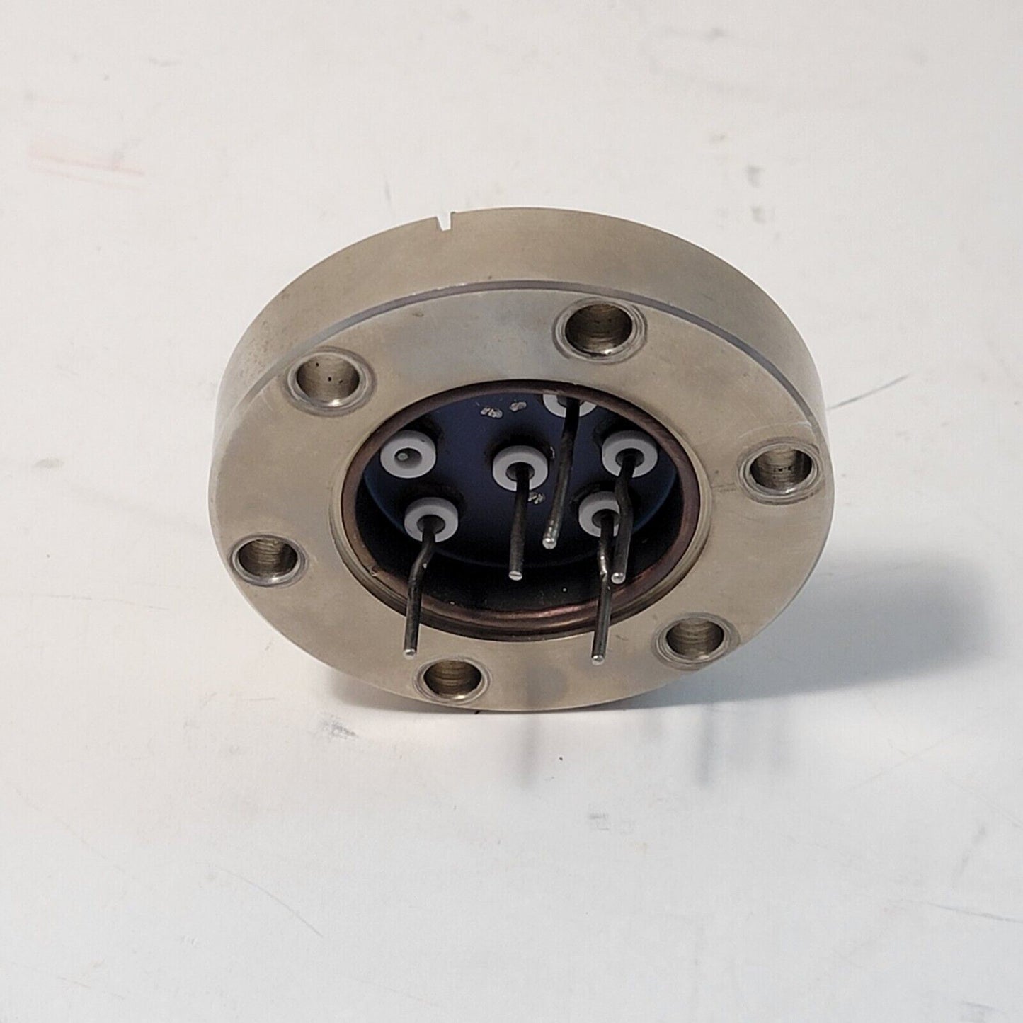 2.75" DN35CF-DN40CF Conflat Ion Gauge Base Blank Flange Electrical Feedthrough