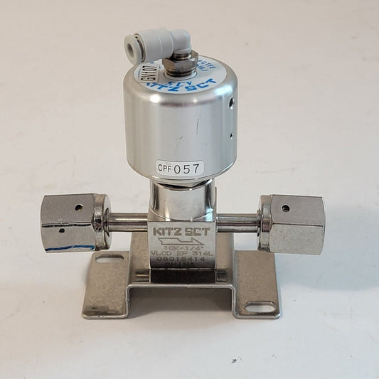 Kitz SCT 10K-1/4" Pneumatic Valve 1/4" VCR VLCD EP 08015414 NC PCTFE-Seat