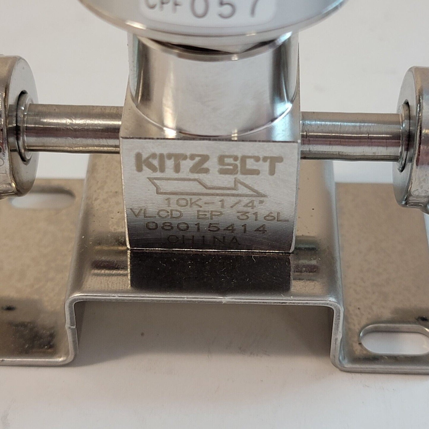 Kitz SCT 10K-1/4" Pneumatic Valve 1/4" VCR VLCD EP 08015414 NC PCTFE-Seat