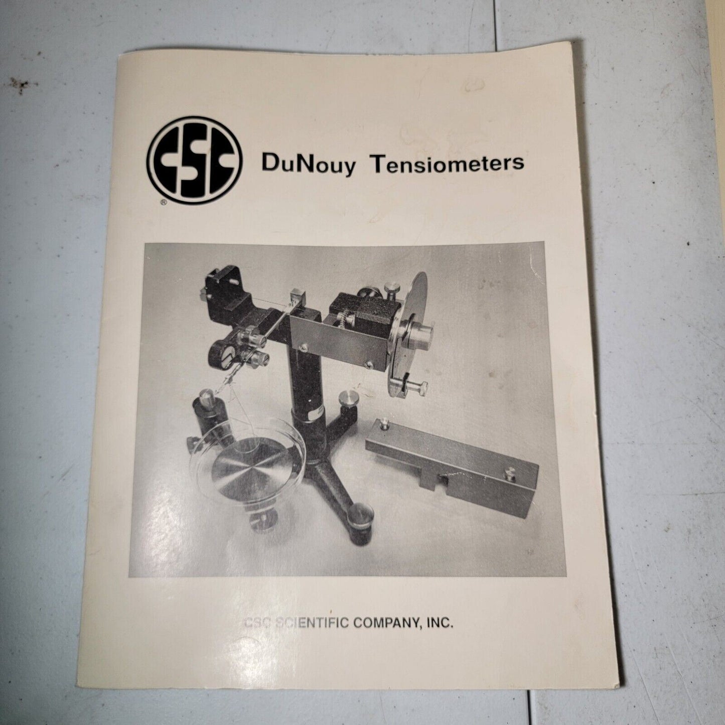 Central CSC Precision Interfacial DuNouy Tensiometer 70545 Dynes per CM