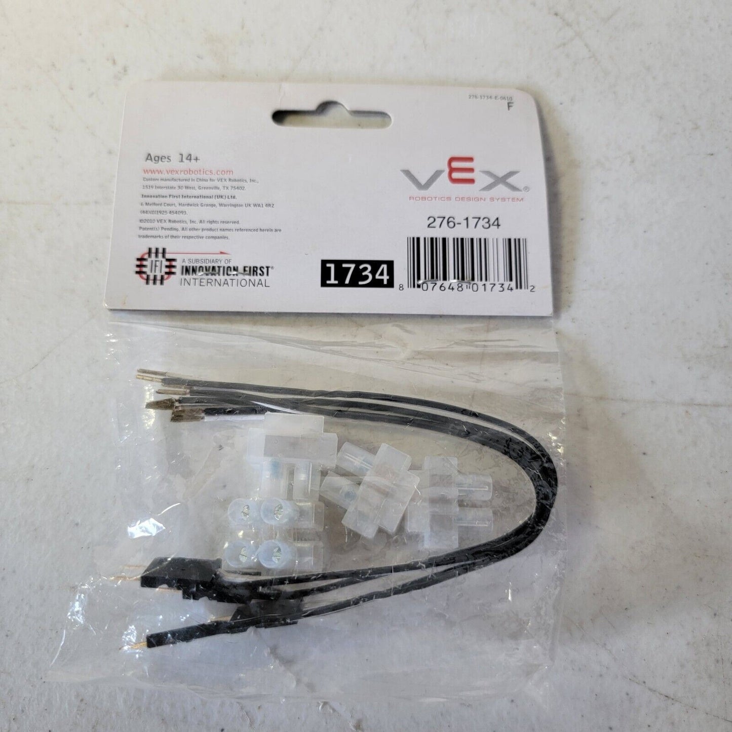 VEX Screw Terminal Snesor Interface Cable (4-pack) PN 276-1734