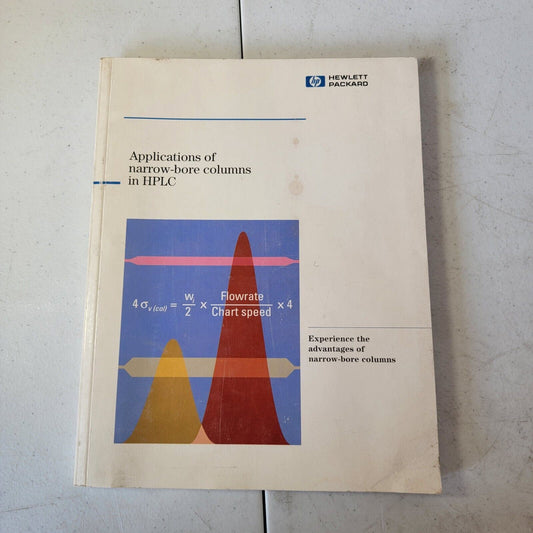 HP Hewlett Packard Applications Of Narrow-Bore Columns In HPLC Book
