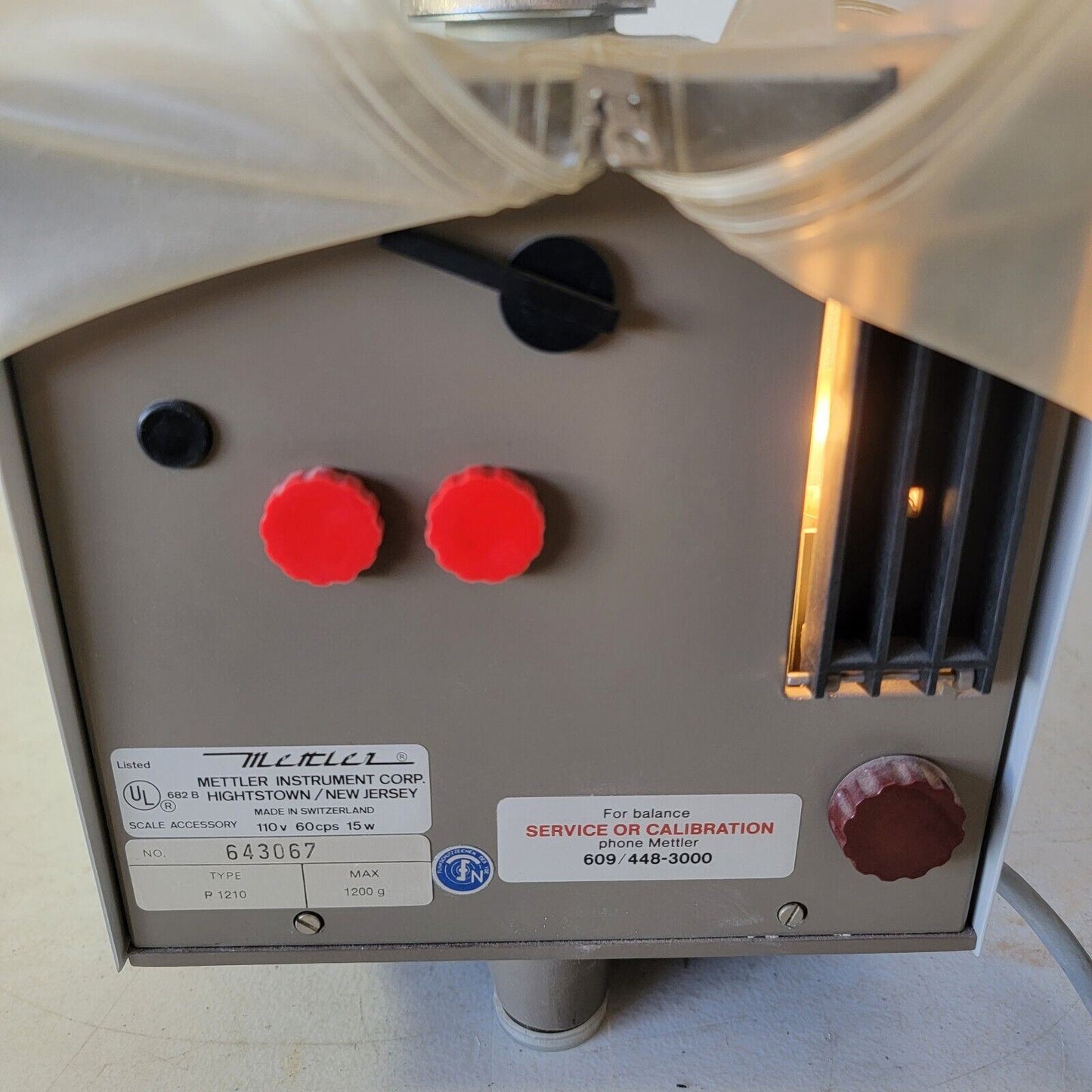 Mettler P1210 1200g d=10mg Lab Scale Balance