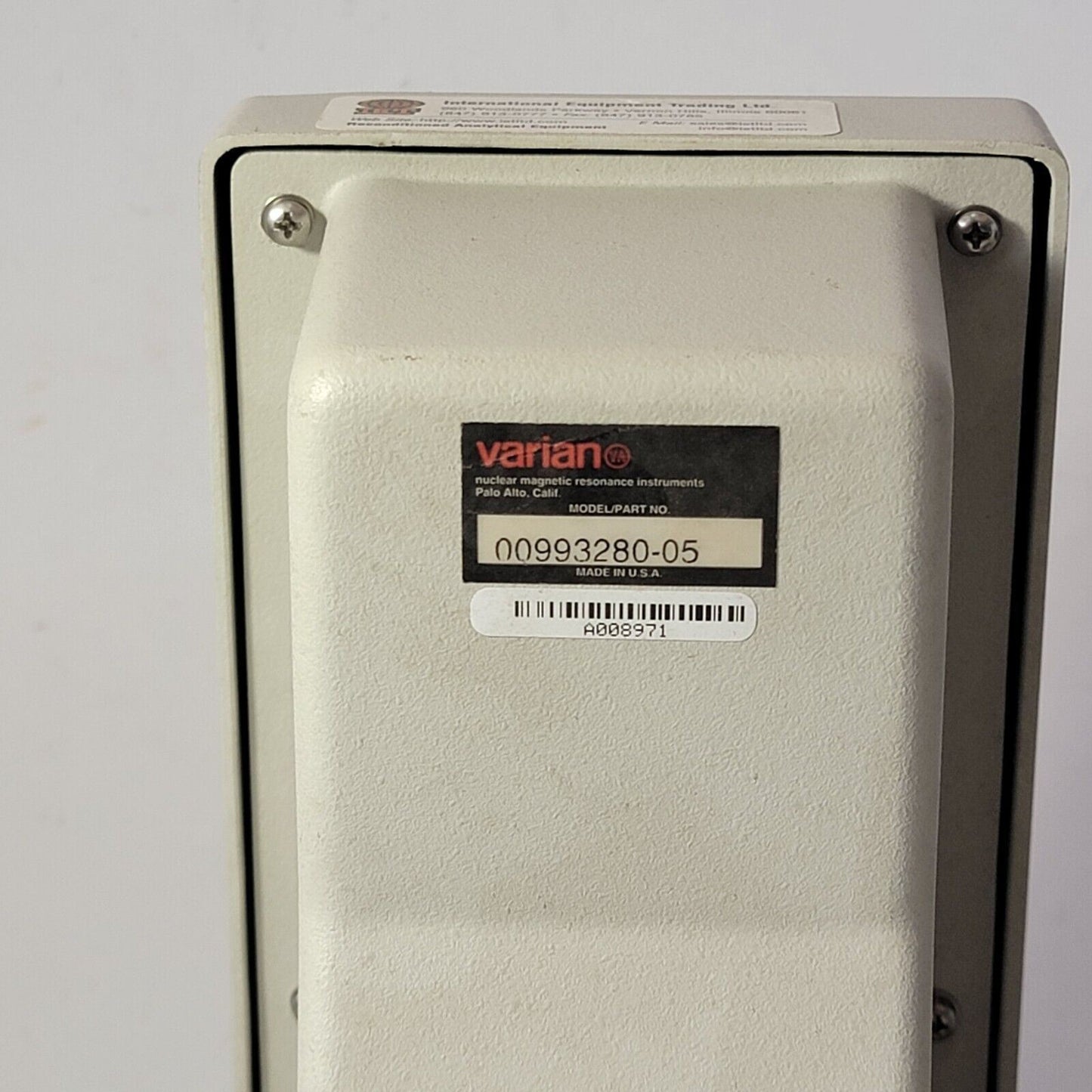 Varian NMR Dashboard Diagnostics 00993280-05 00-993241-06