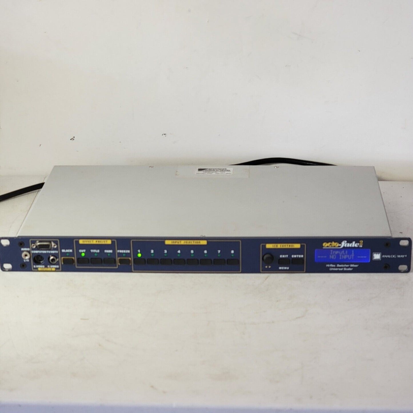 TESTED Analog Way Octo-Fade 2 Hi-Res. Switcher Mixer Universal Scaler OFD803