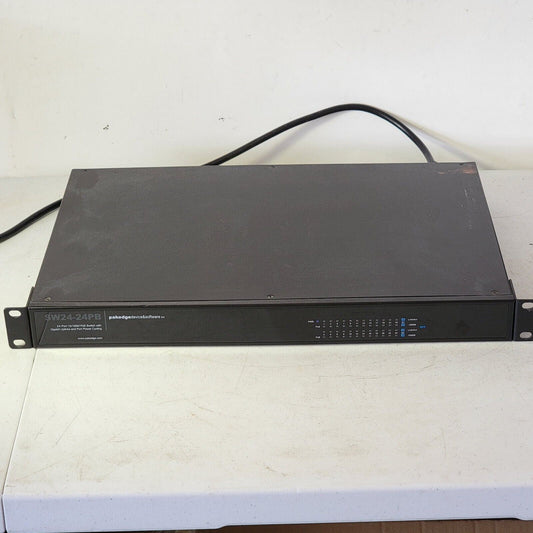 Pakedge SW24-24PB 24 Port 10/ 100M PoE Switch, Uplinks & Power Port Cycling