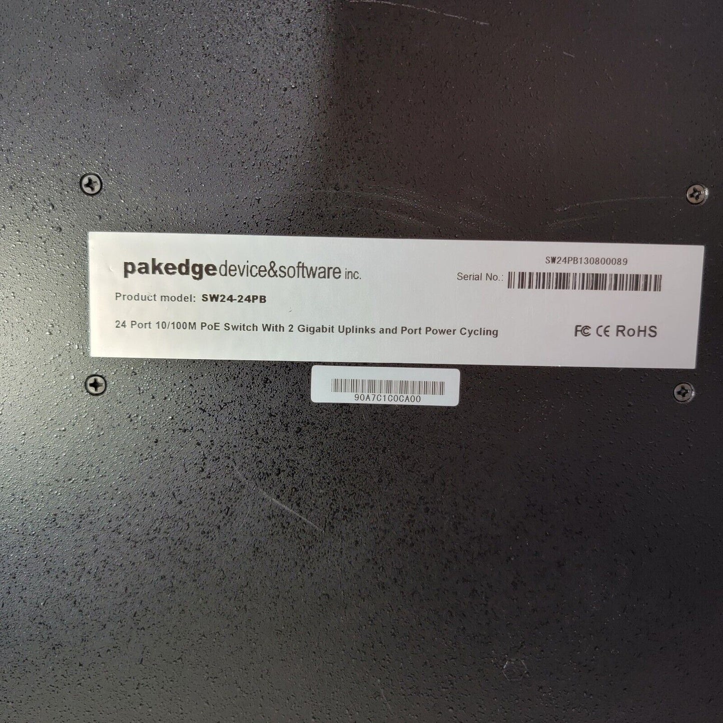 Pakedge SW24-24PB 24 Port 10/ 100M PoE Switch, Uplinks & Power Port Cycling