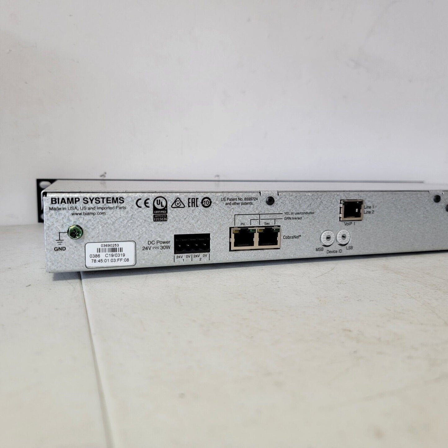 Biamp Vocia VoIP-1 CobraNet Voice Over IP Interface Adapter System