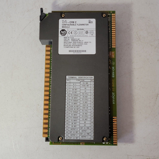 Allen Bradley Configurable Flowmeter Module 1771-CFM/C Rev. B03