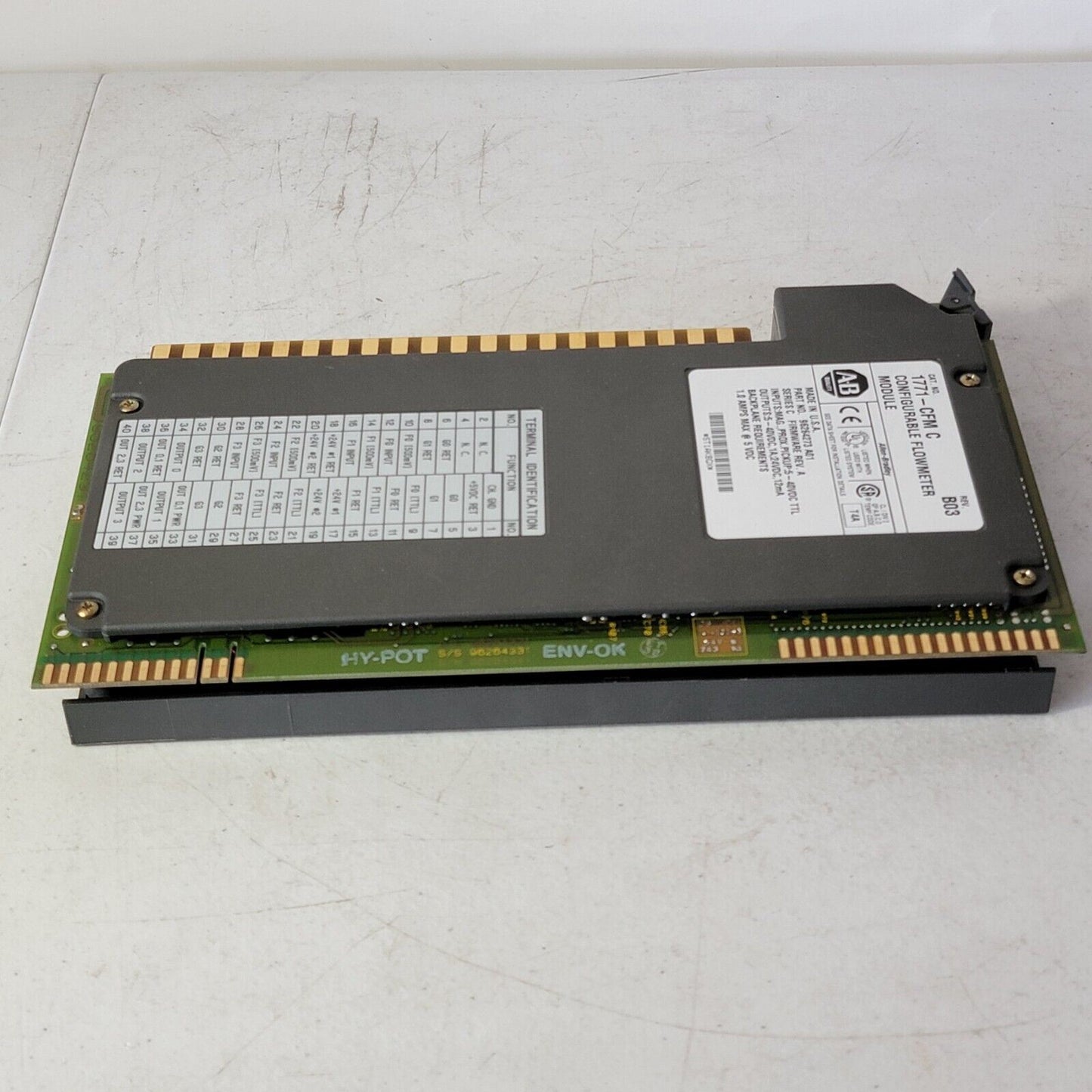 Allen Bradley Configurable Flowmeter Module 1771-CFM/C Rev. B03
