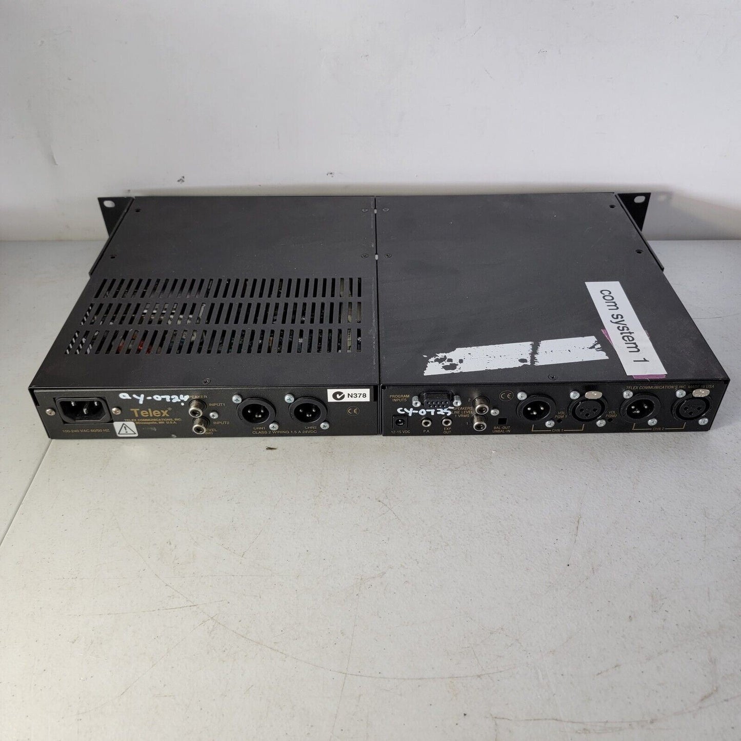 Telex Audiocom SPS2000A & US2000A Intercom Console System