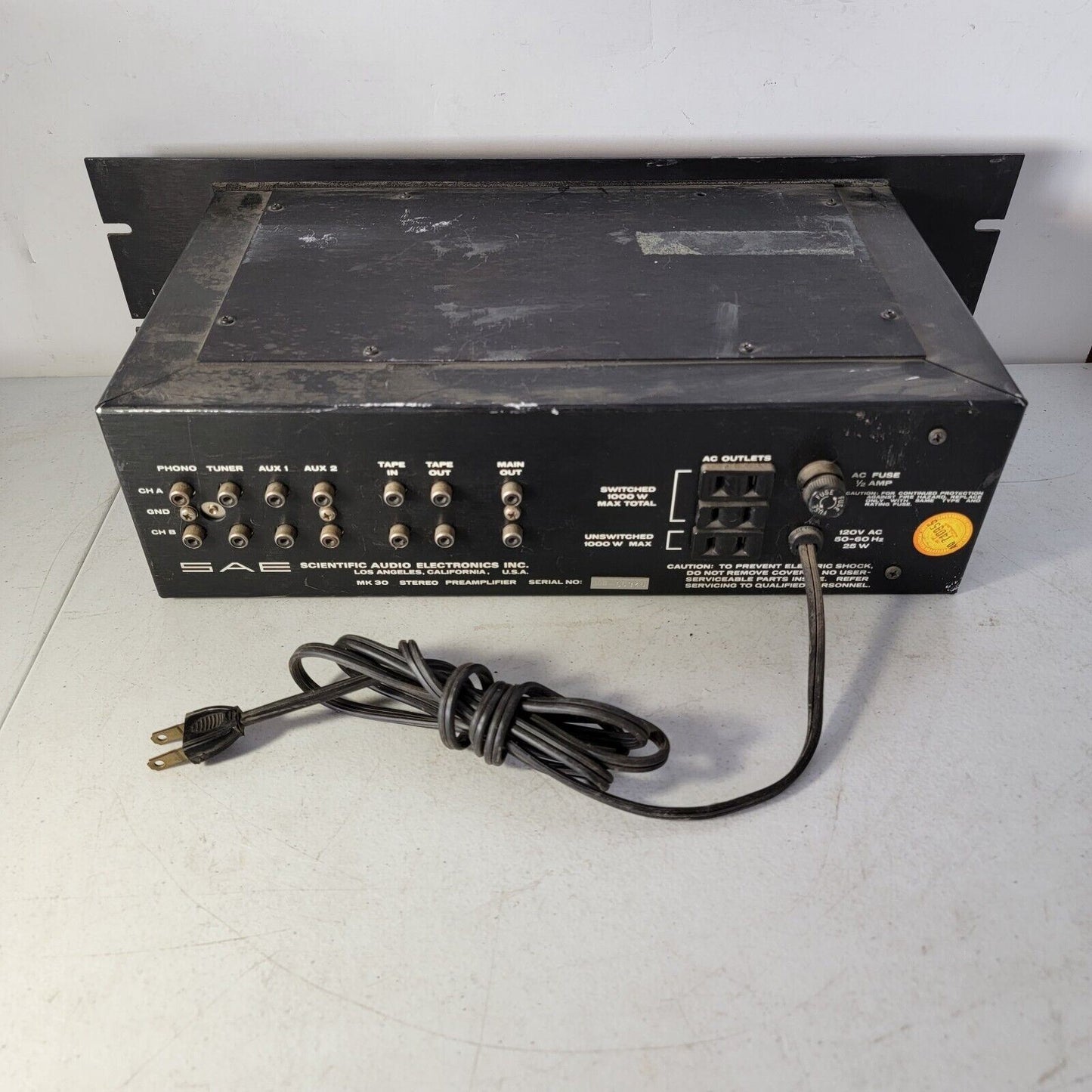 SAE Mark XXX 30B Solid State Stereo Preamplifier
