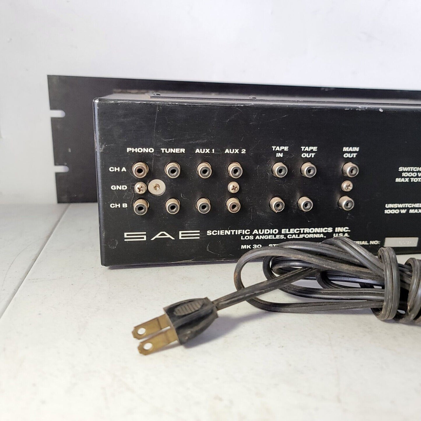 SAE Mark XXX 30B Solid State Stereo Preamplifier