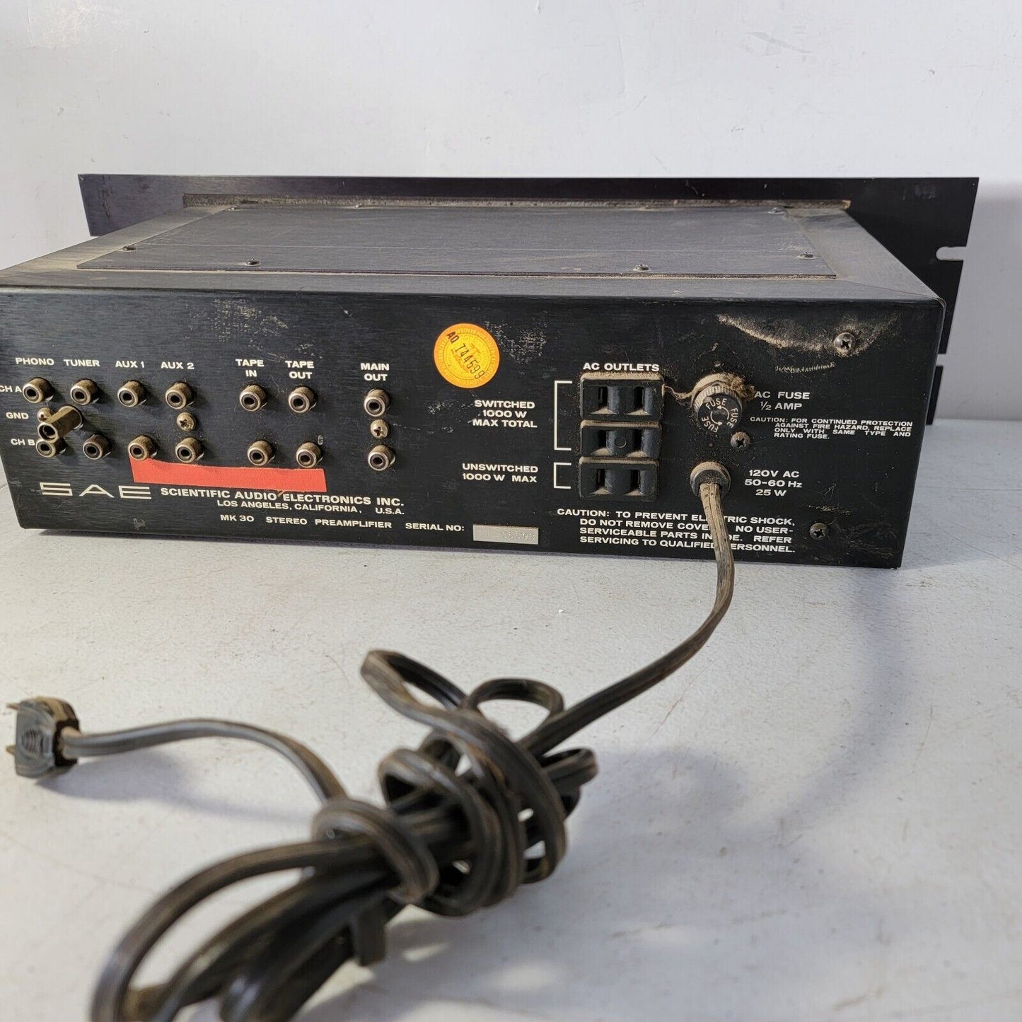 SAE Mark XXX 30B Solid State Stereo Preamplifier