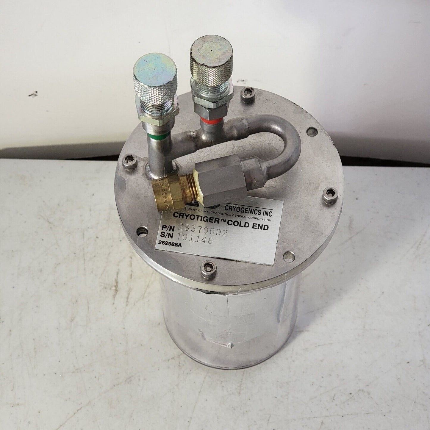 Cryotiger Cold End 263700D2 APD Cryogenics 262988A T01148 Helium Head Heat Pump