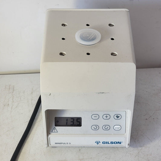 Gilson Minipuls Mini Plus 3 Variable Speed Bi-Directional Peristaltic Pump Drive