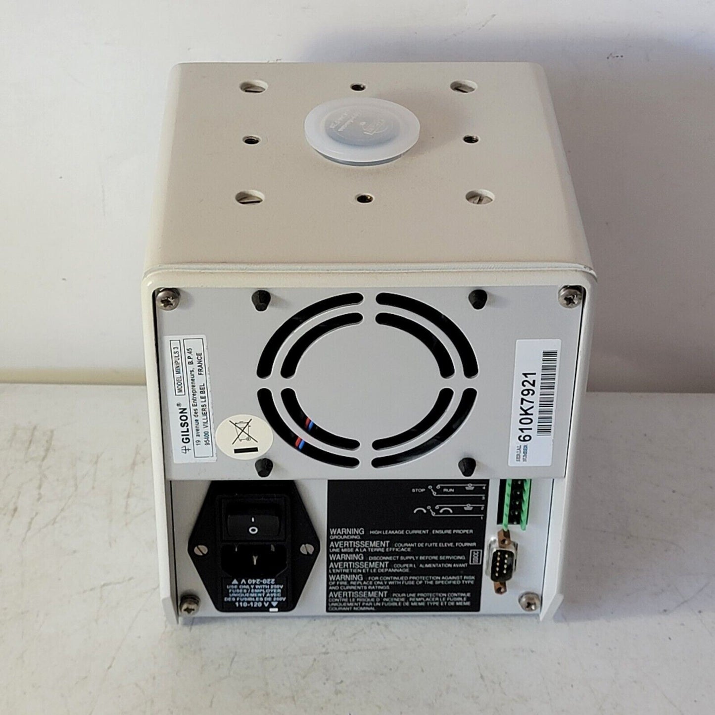 Gilson Minipuls Mini Plus 3 Variable Speed Bi-Directional Peristaltic Pump Drive