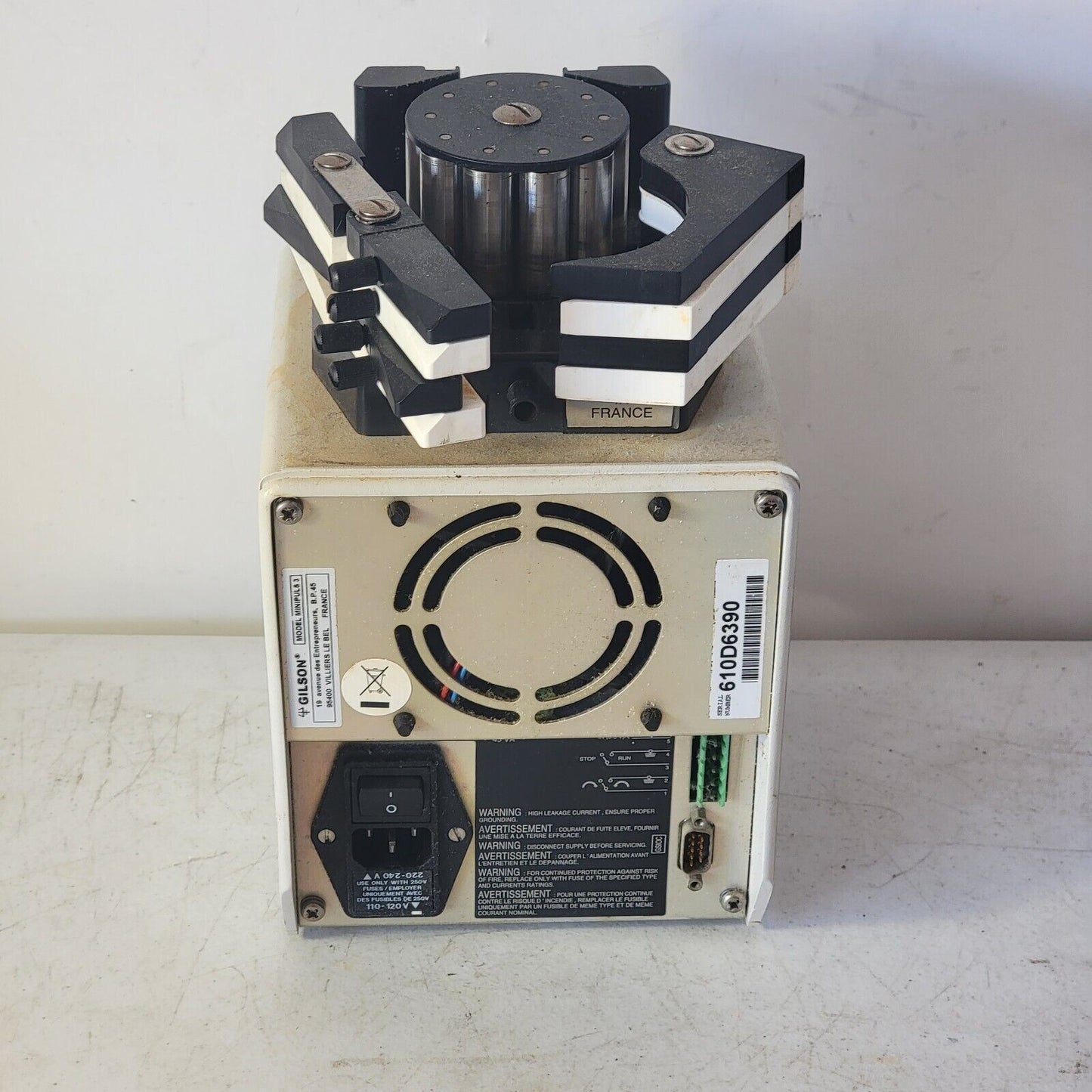 READ Gilson Minipuls 3 Variable Speed Bi-Directional Peristaltic Pump 4 Channel