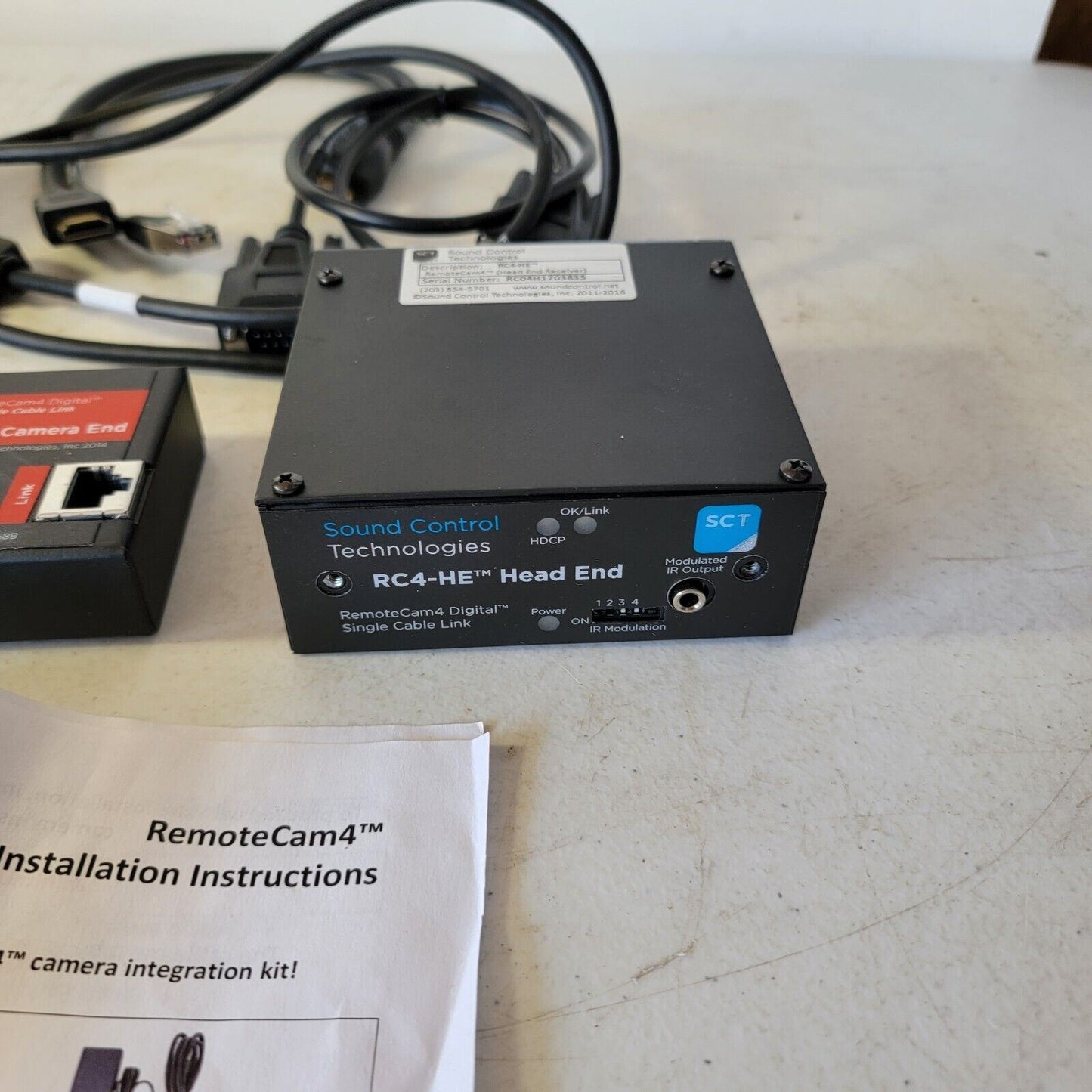 Sound Control Technologies RemoteCam4 RC4-PSX Single CatX Camera Extension Kit