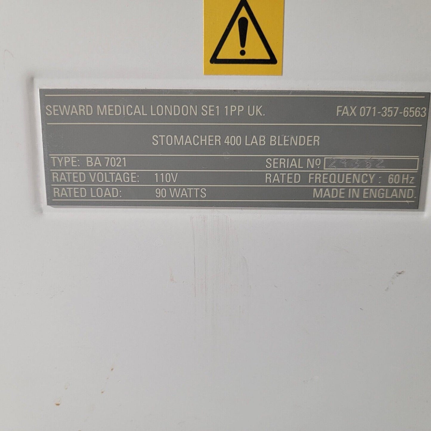 Seward Stomacher 400 Circulator NEEDS REPAIR