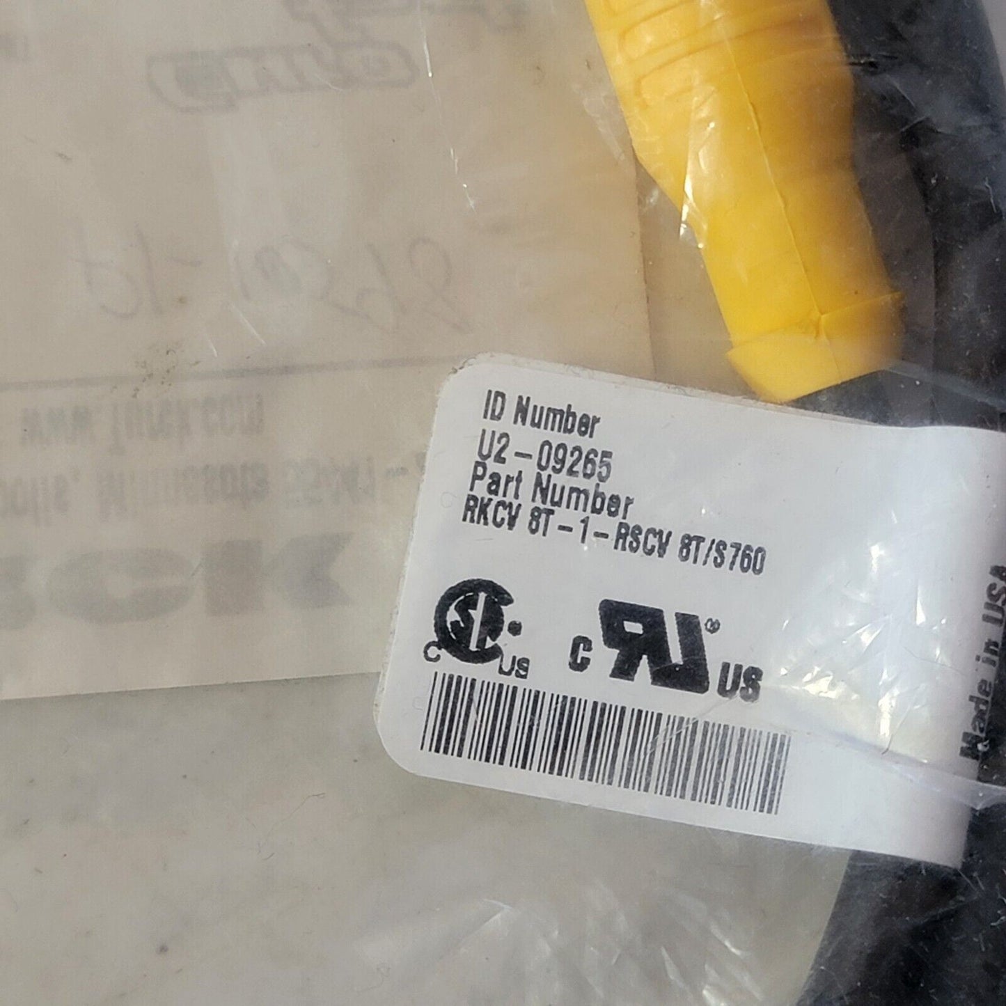 Turck RKCV 8T-1-RSCV 8T/S760 1 Meter EuroFast Cable U2-09265