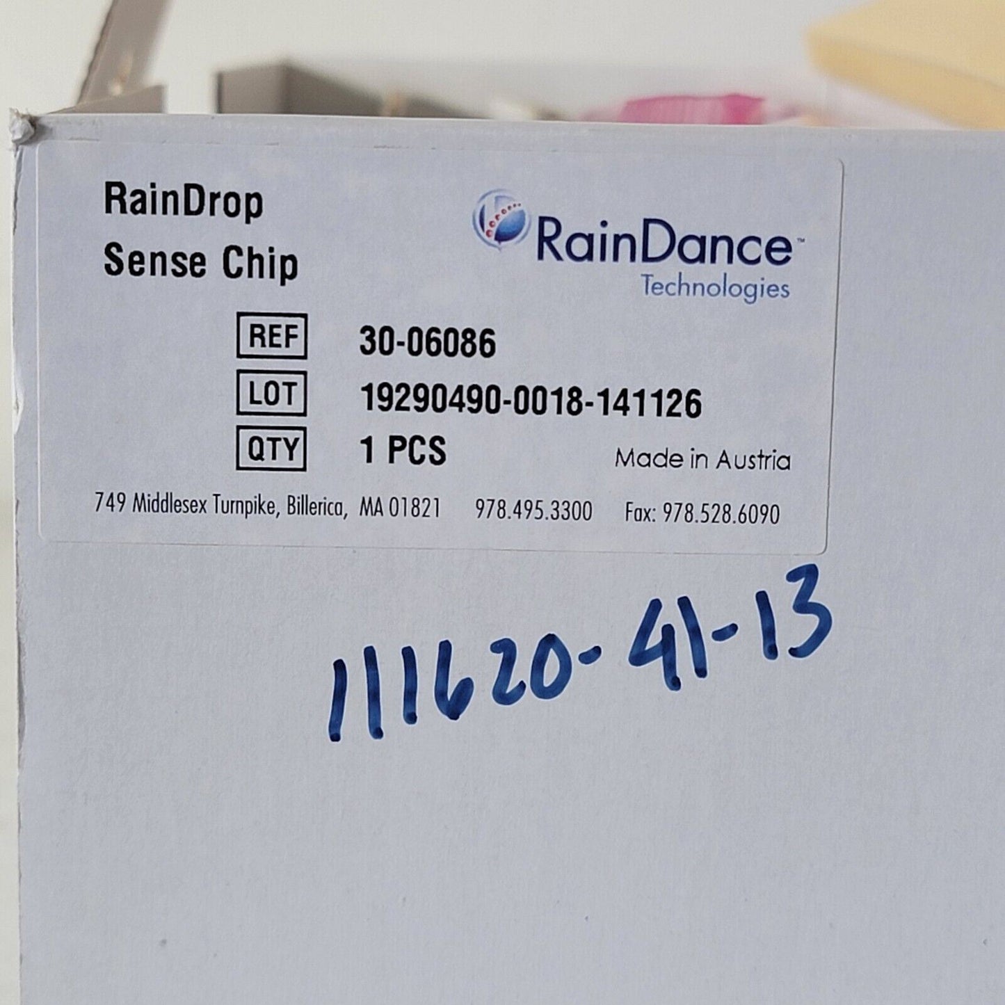 RainDance / Bio-Rad RainDrop Sense Chip 30-06086