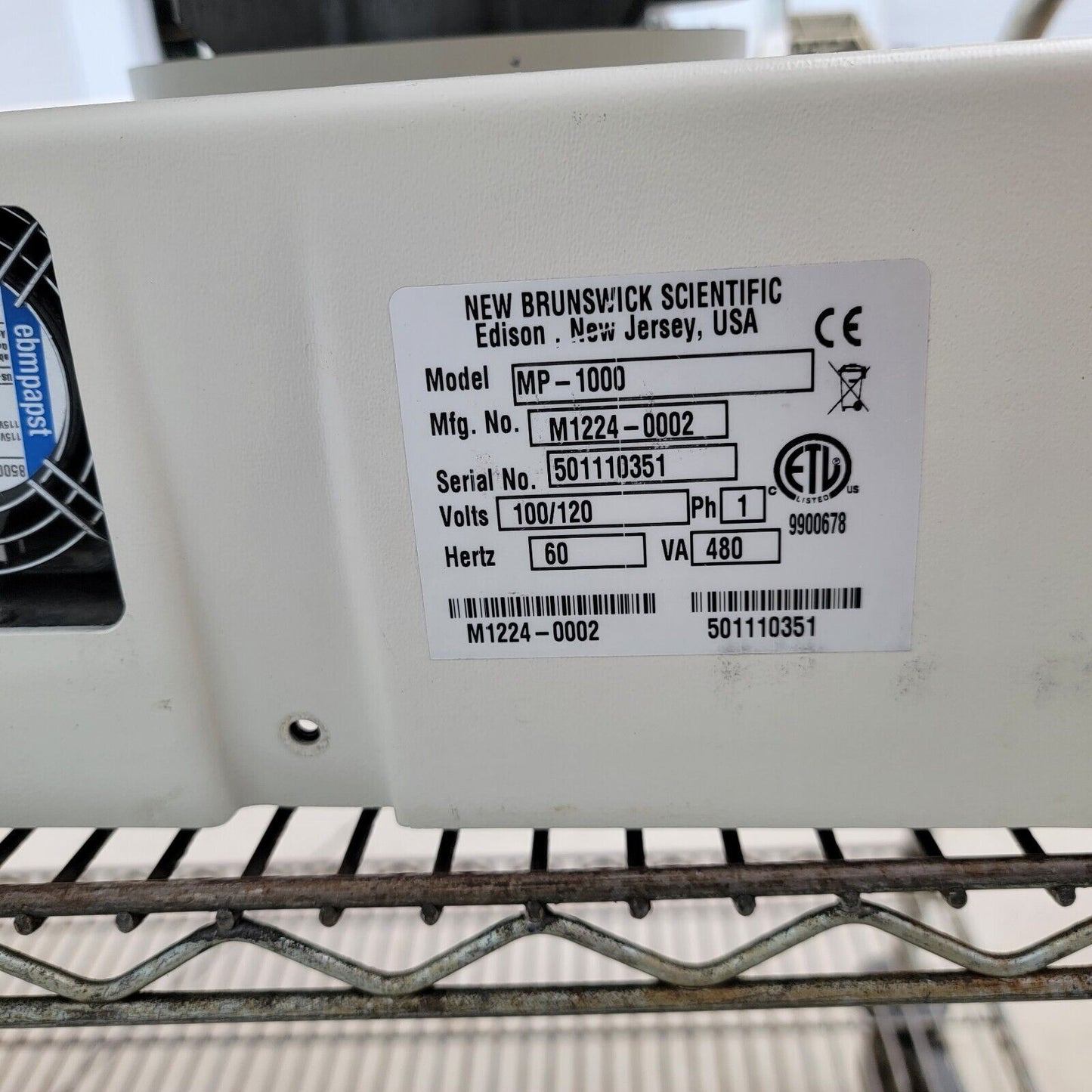 New Brunswick Scientific PourMatic MP-1000 Holds 320 Plates, ELE Error