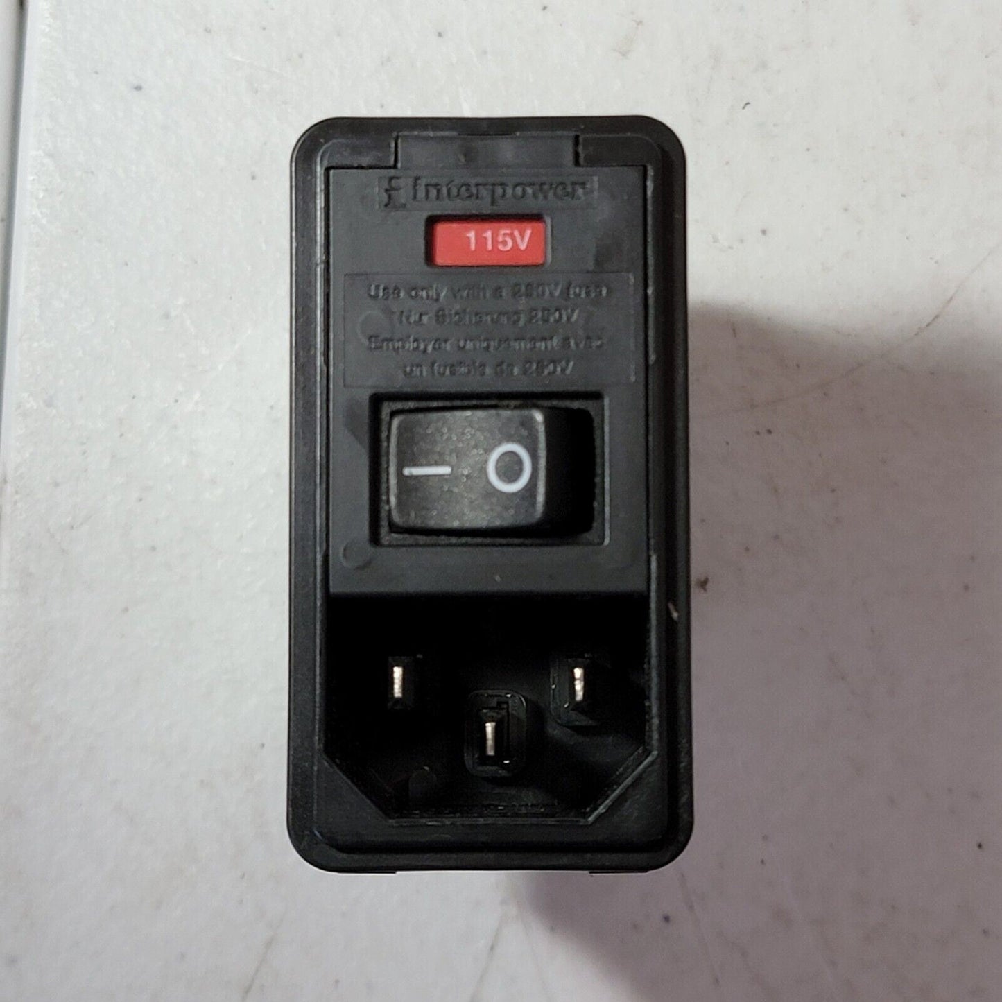 Interpower 83545040 5-Function Double Fuse SnapIn Power Entry Module 6A 120/250v