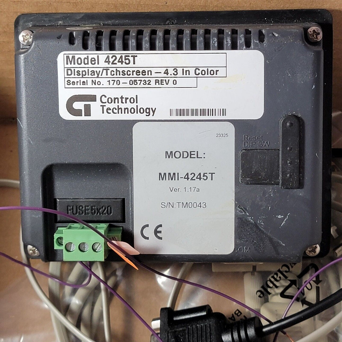 Control Technology HMI Display/Touchscreen MMI-4245T Operator Interface Panel