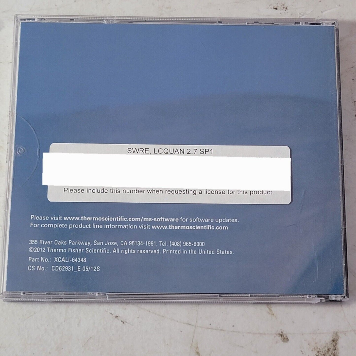 Thermo Scientific LCquan 2.7 SP1 XCALI-64348 SWRE