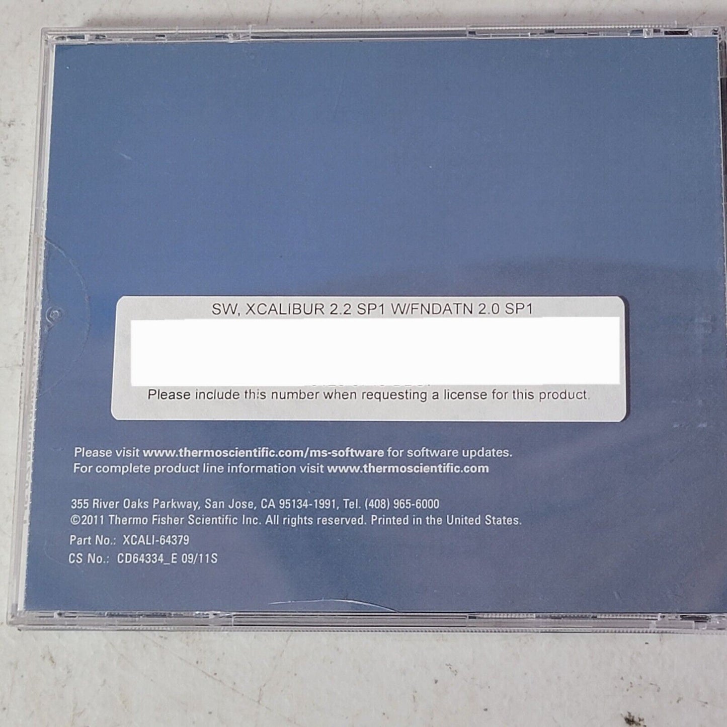 Thermo Scientific Xcalibur 2.2 SP1 With Foundation 2.0 SP1 SW XCALI-64379