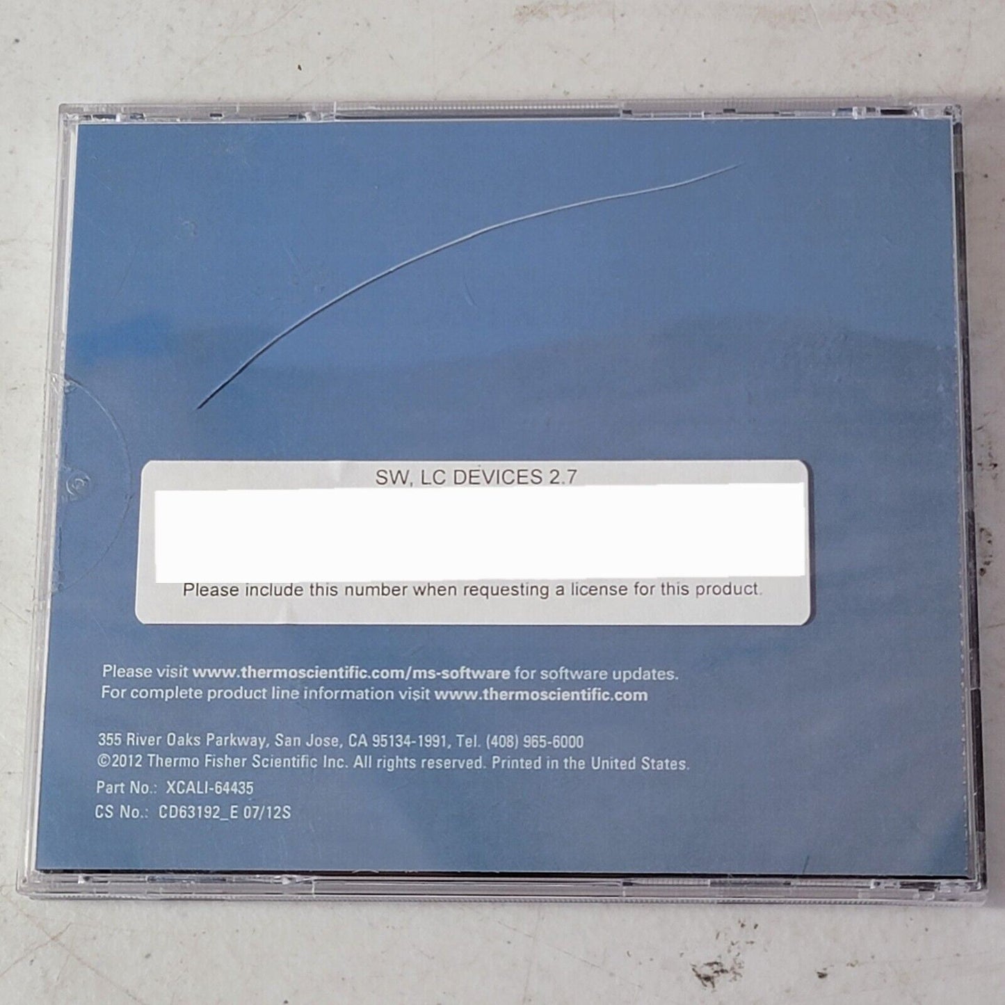 Thermo Scientific Xcalibur LC Devices 2.7 SW Mass Spec XCALI-64435