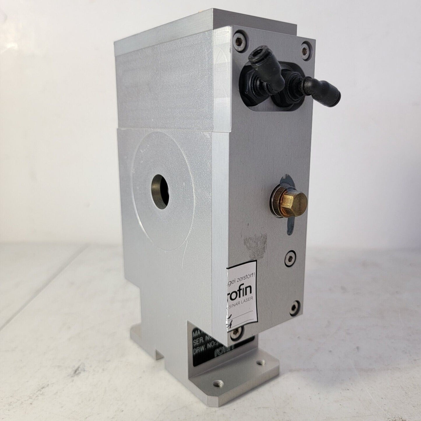 Rofin 101 112 229 Cooled Laser In-Beam Focuser Lens Filter