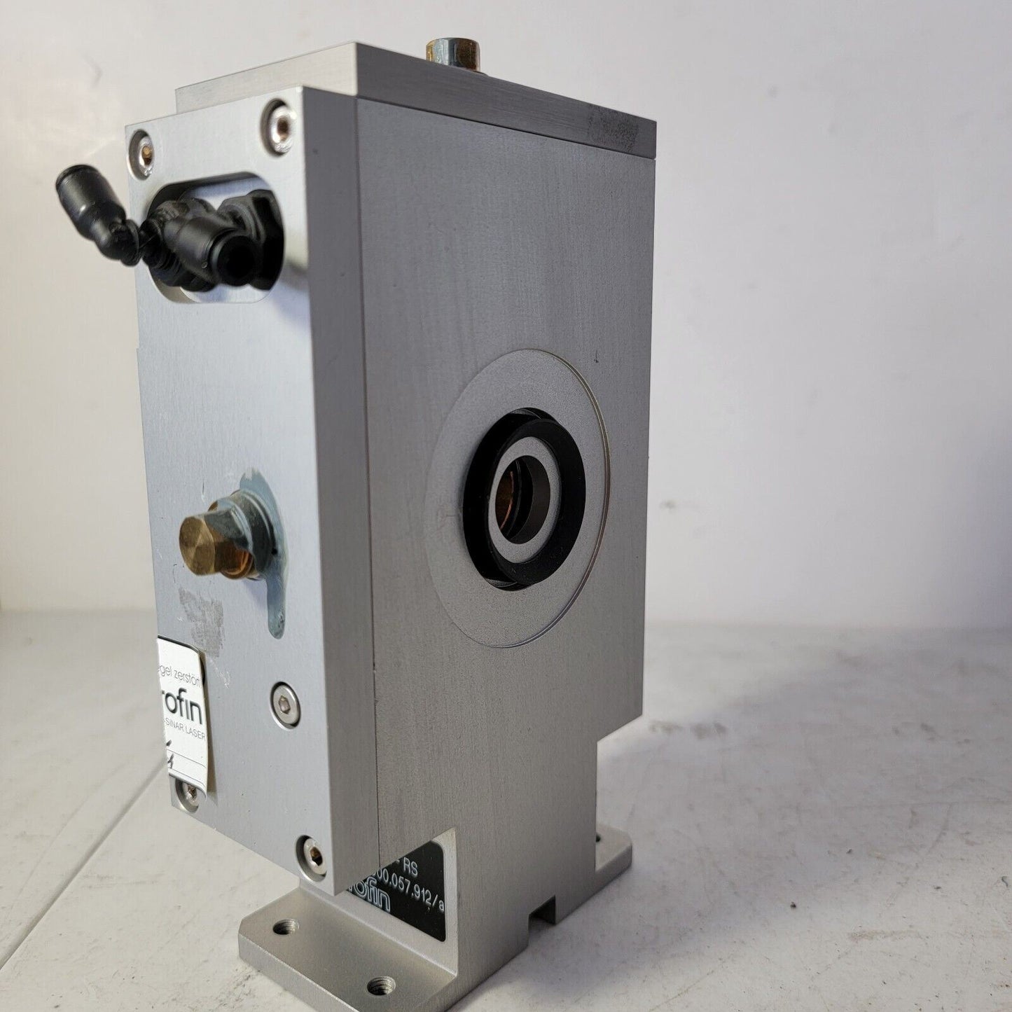 Rofin 101 112 229 Cooled Laser In-Beam Focuser Lens Filter