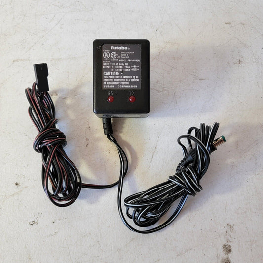 TESTED - WORKS Futaba Charger FBC-19B (4), 9.6V 70 mA TX & 4.8V 100mA RX