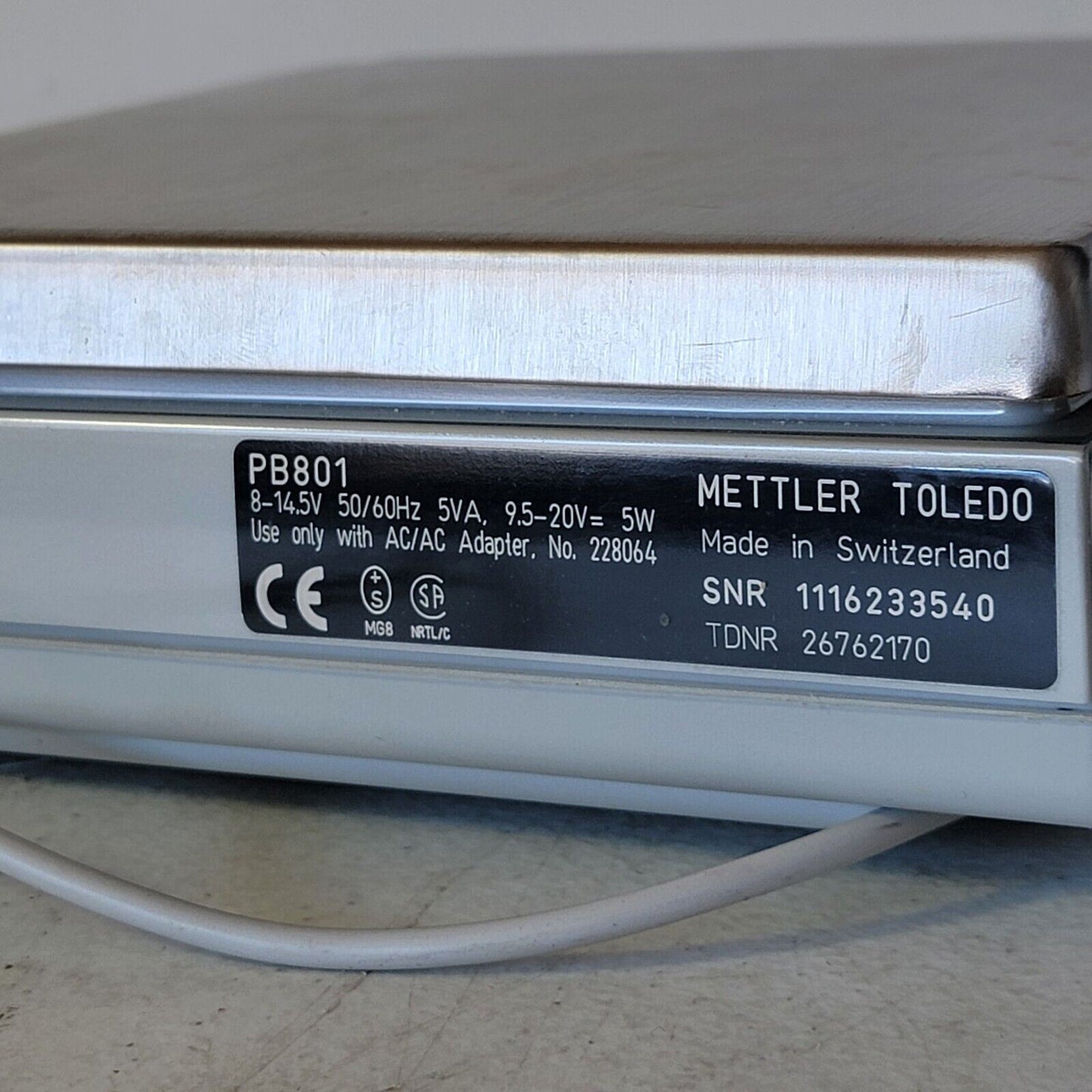 TESTED - WORKS Mettler PB801 Digital Lab Scale Analytical Balance PB 810g 0.1g