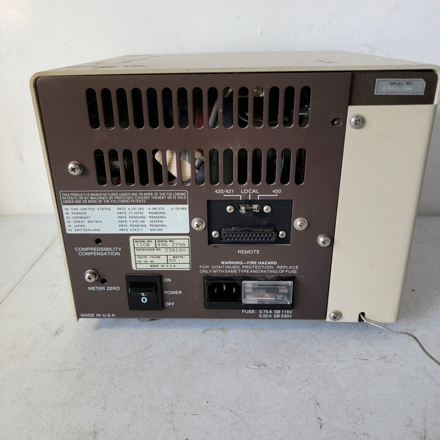 TESTED Beckman 110B Solvent Delivery Module Cat. No. 238180