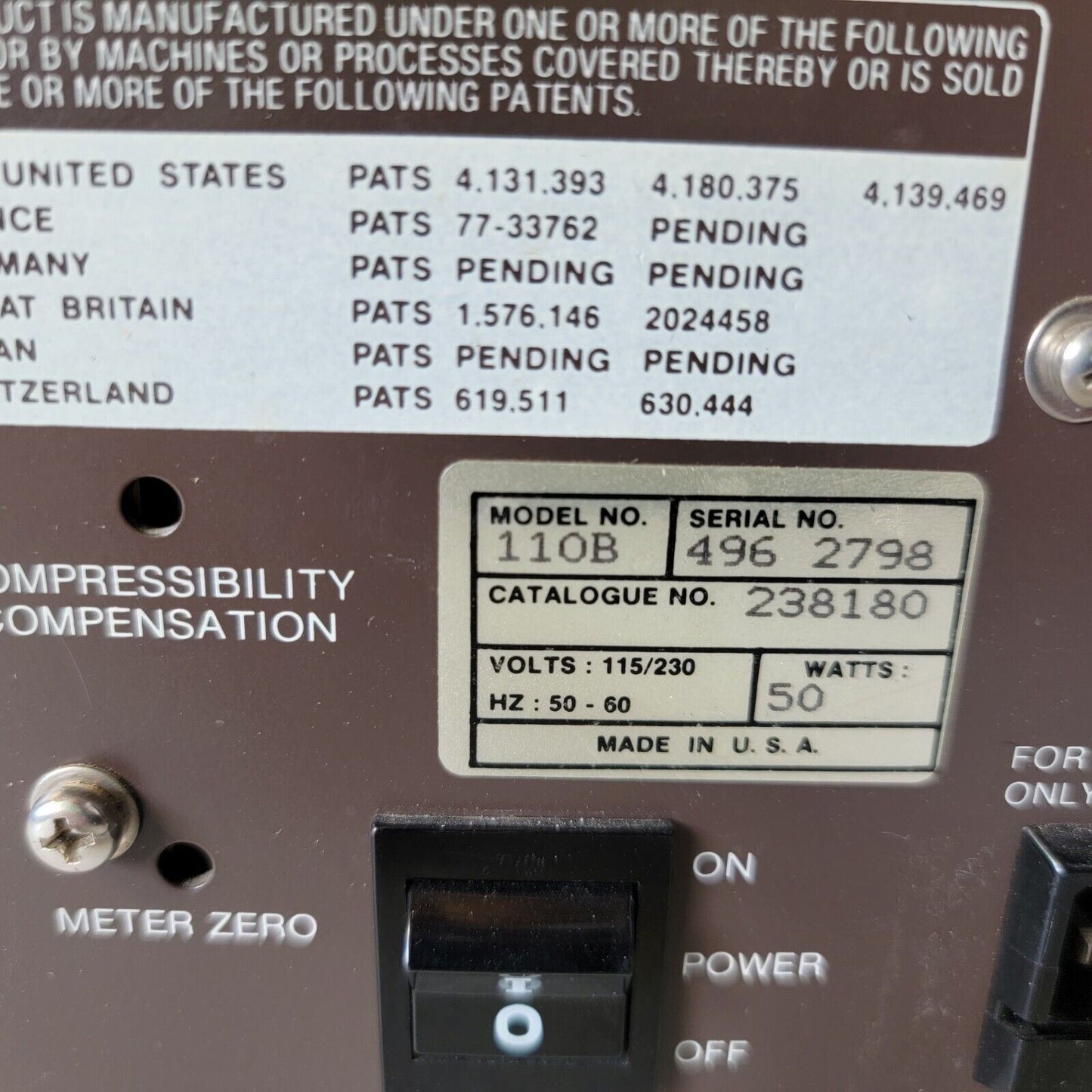 TESTED Beckman 110B Solvent Delivery Module Cat. No. 238180